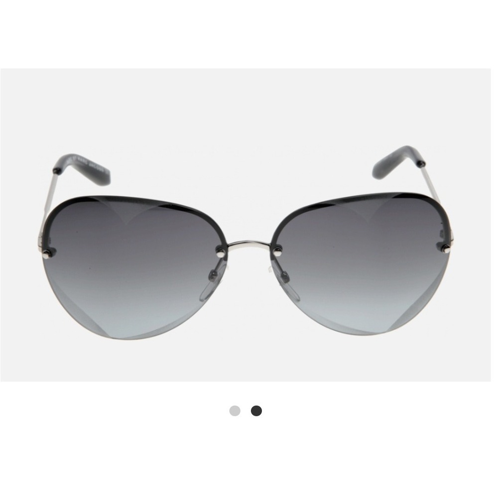 Marc by Marc Jacobs Heart Aviator Sunglasses Womens Grey MMJ252/S Quiet Luxery